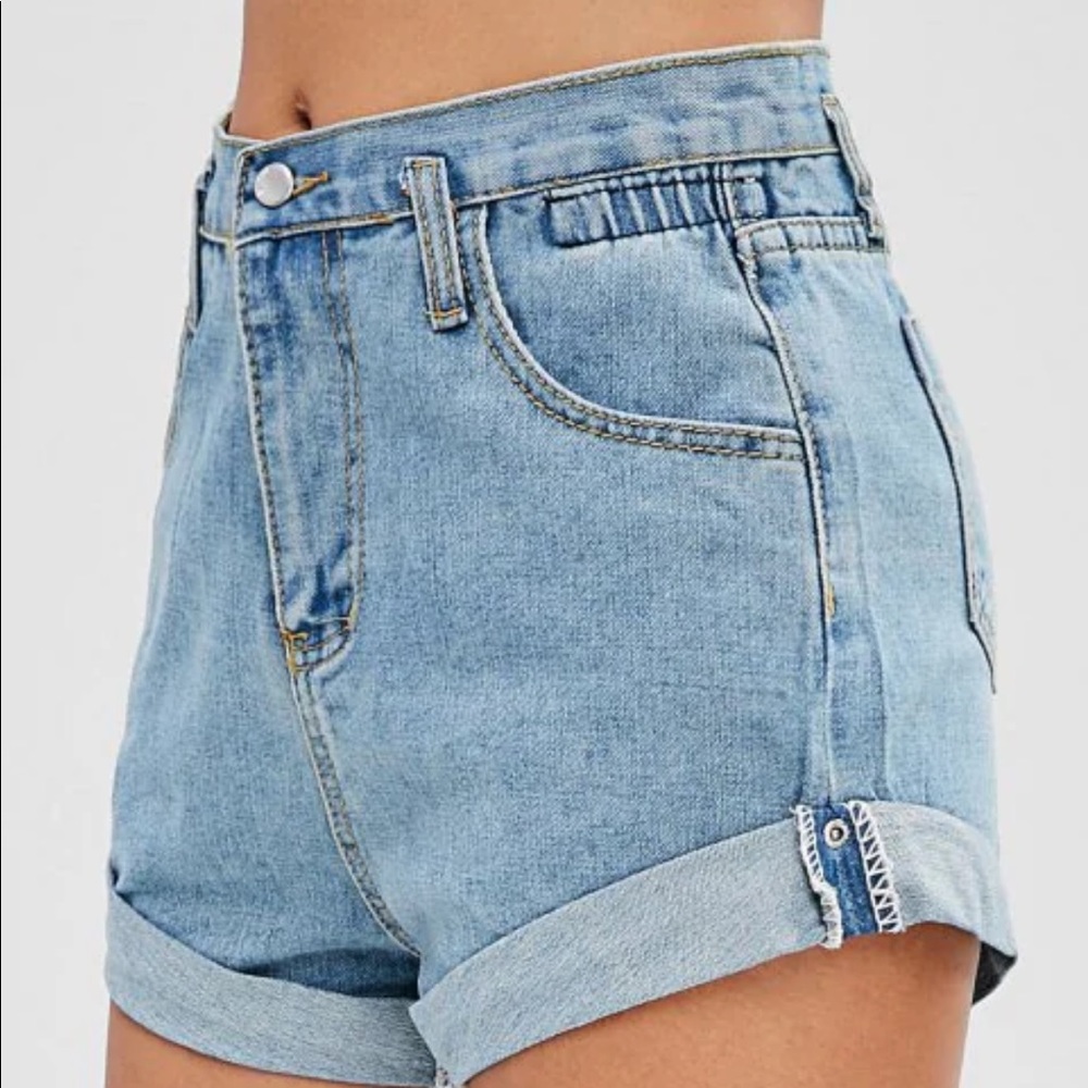 High Waisted Denim Shorts